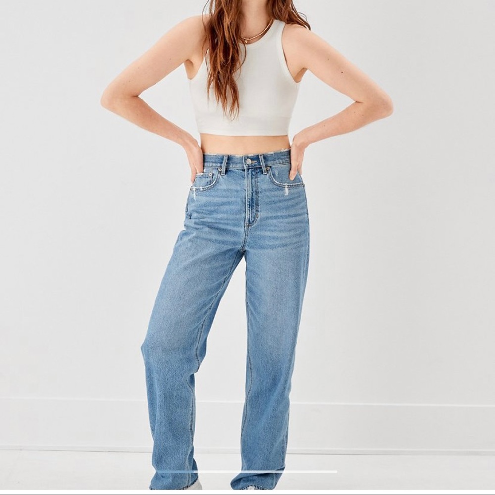 American Eagle Highest Waist Baggy Straight Jean